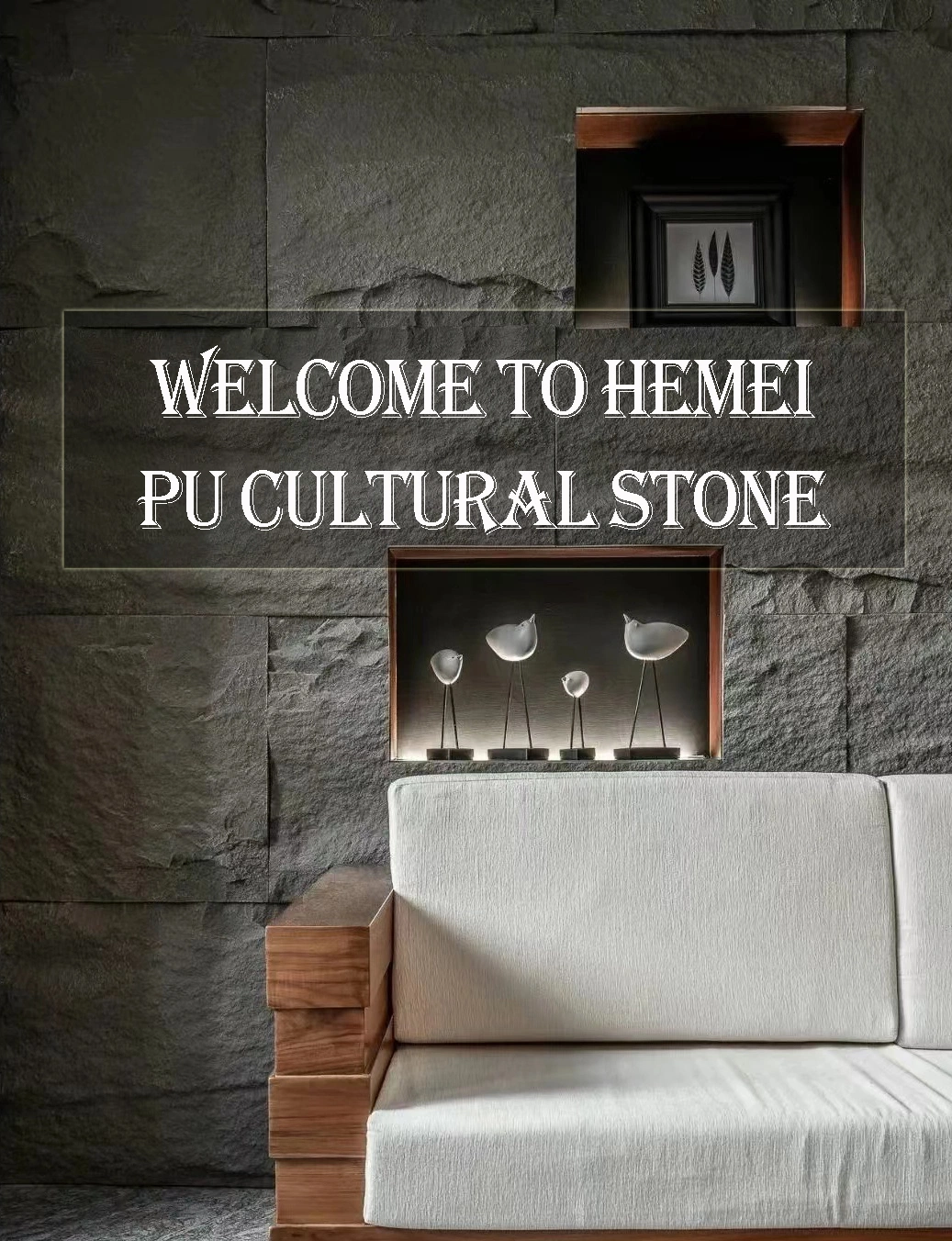 Multicolor Luxury Wall Decor Simulation Faux Stone PU Stone